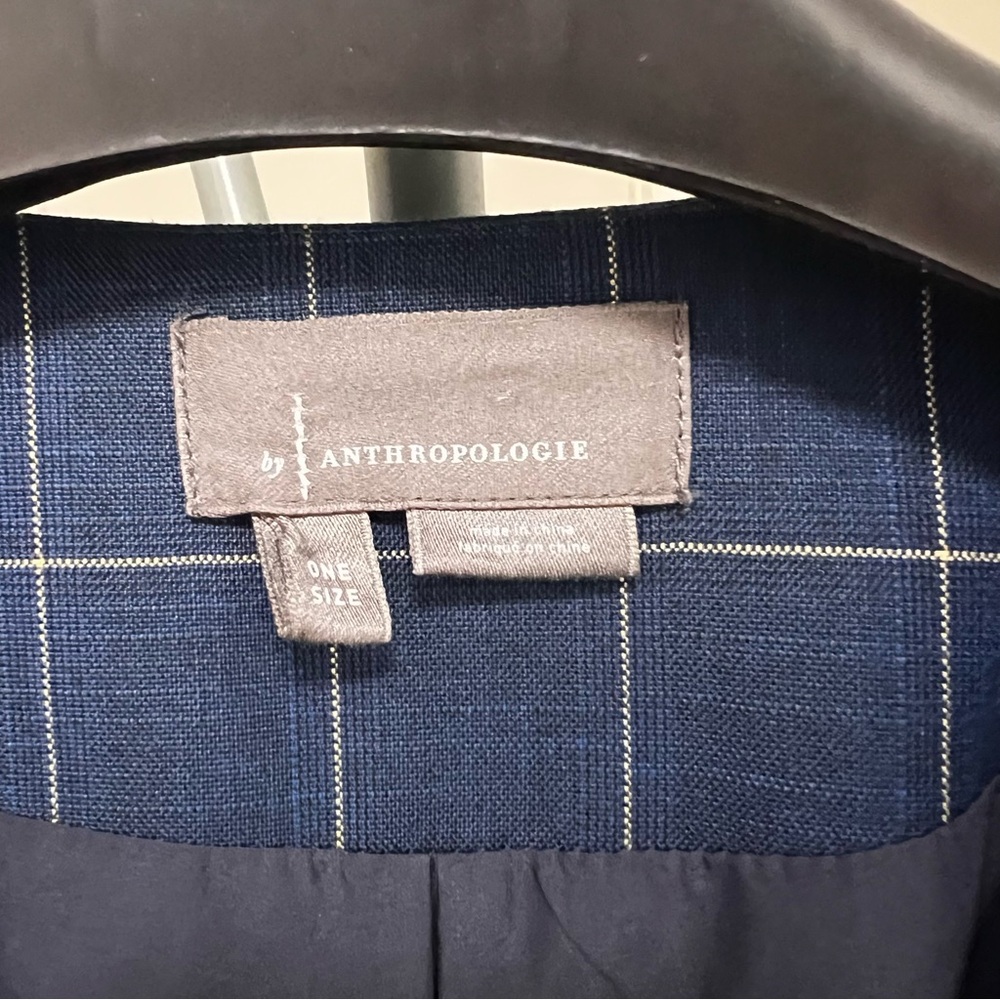 Anthropologie Navy Blue Vest - Picture 4 of 5